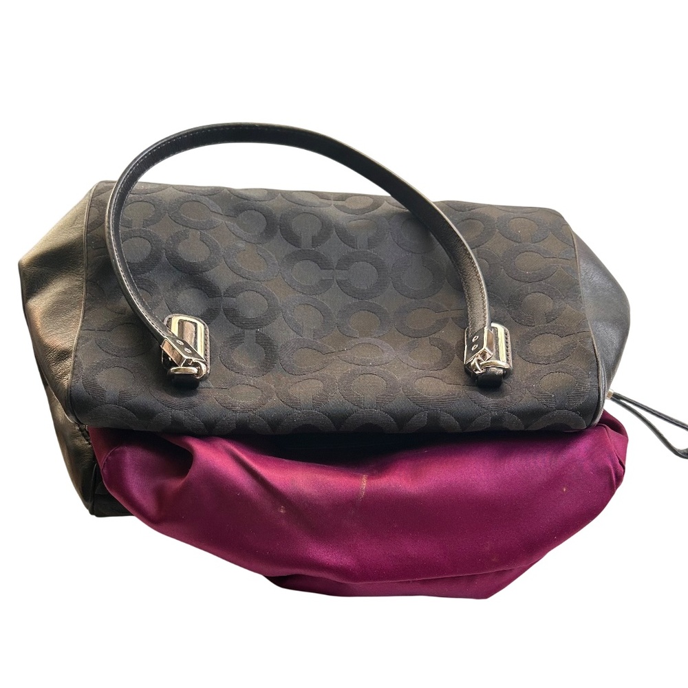 Coach Madison No. 25638 Op Art Signature Satchel Bag - Picture 13 of 15